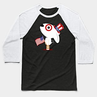 American Flag Bullseye Team Member Baseball T-Shirt